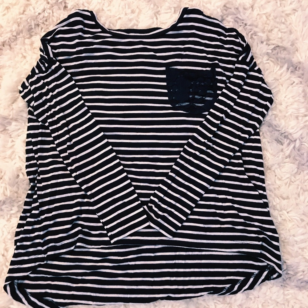 Long sleeve striped shirt